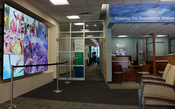 Exeter Hospital video wall display